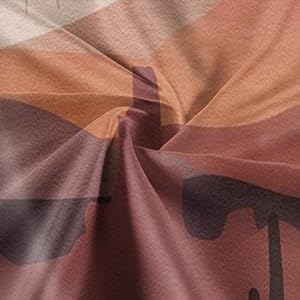 DYNH Boho Western Tapestry Modern Southwestern Mountain Cactus Arizona Desert Sunset Wall Tapestry Mid Century Modern Retro Aesthetic Minimalist Vertical Wall Hanging for Bedroom 36X48IN