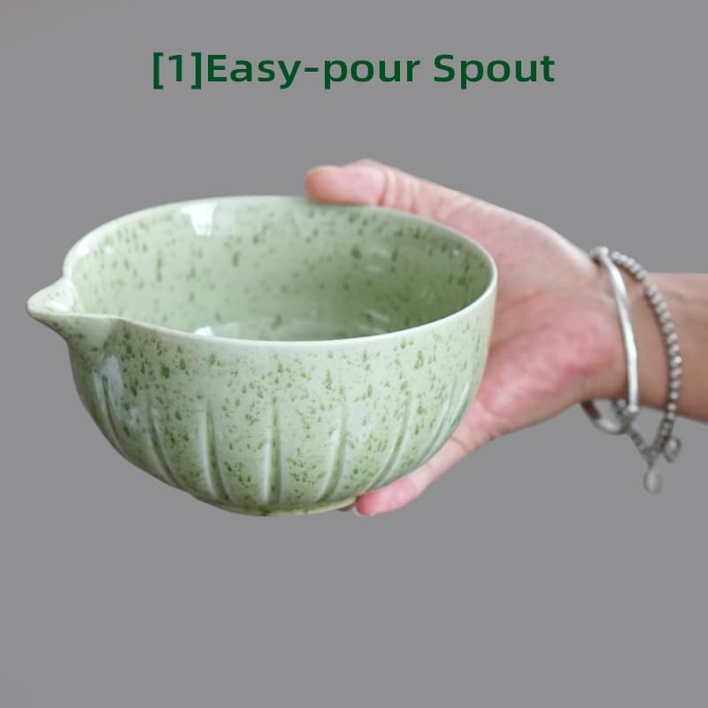 Japanese Matcha Ceremony Accessory,temmoku glaze Matcha Whisk, Traditional Scoop (Chashaku), Tea Spoon, Whisk Holder, 1 tea bowl, 1 tea siev, The Perfect Set to Prepare a Traditional Cup of Matcha.