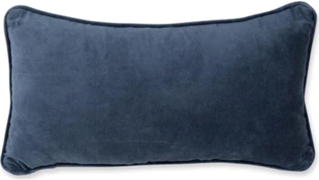 FURBISH Needlepoint Decorative Throw Pillow - with Reservations - 8" x 14" - Small Embroidered Accent Pillow for Bed, Chair, Couch, Sofa - Eclectic Home Decor