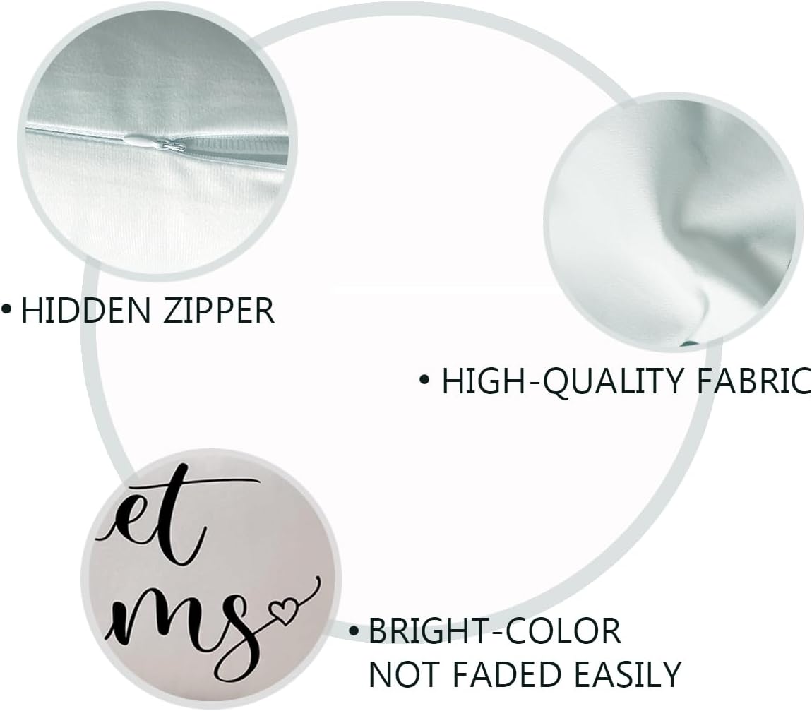 Bedding Decorative Lumbar Pillowcases Sweet Dreams Good Night Cushion Covers Sleep Themed Decorative Throw Pillow Covers 12''x20'',2Pack Super Soft for Bedroom Guest Room Housewarming Gifts (Black)