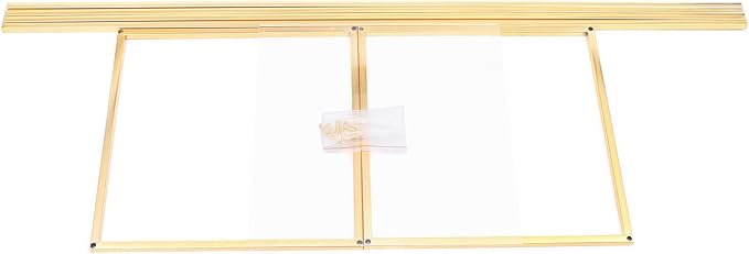 1 Pcs Metal Flower Stand for Wedding Centerpieces Stand Column Vases Wedding Flower Stand Rectangular Geometric Gold Centerpieces Stands for Wedding Decorations Home Party Event (39.37inch)