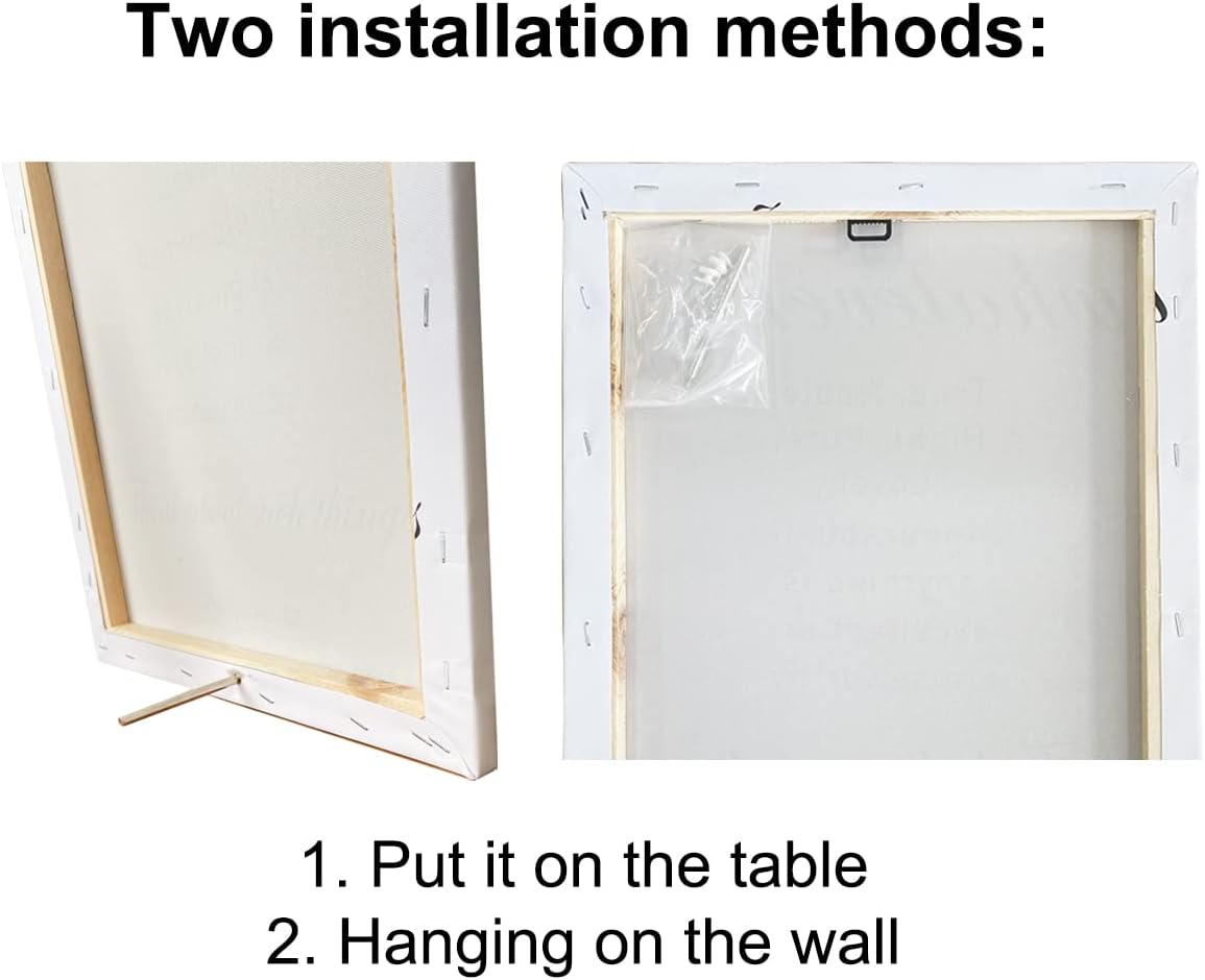 LEXSIVO Strong Woman Definition Print Canvas Wall Art Home Office Decor Modern Minimalist Feminist Painting 12x15 Canvas Poster Framed Ready to Hang Inspirational Gift