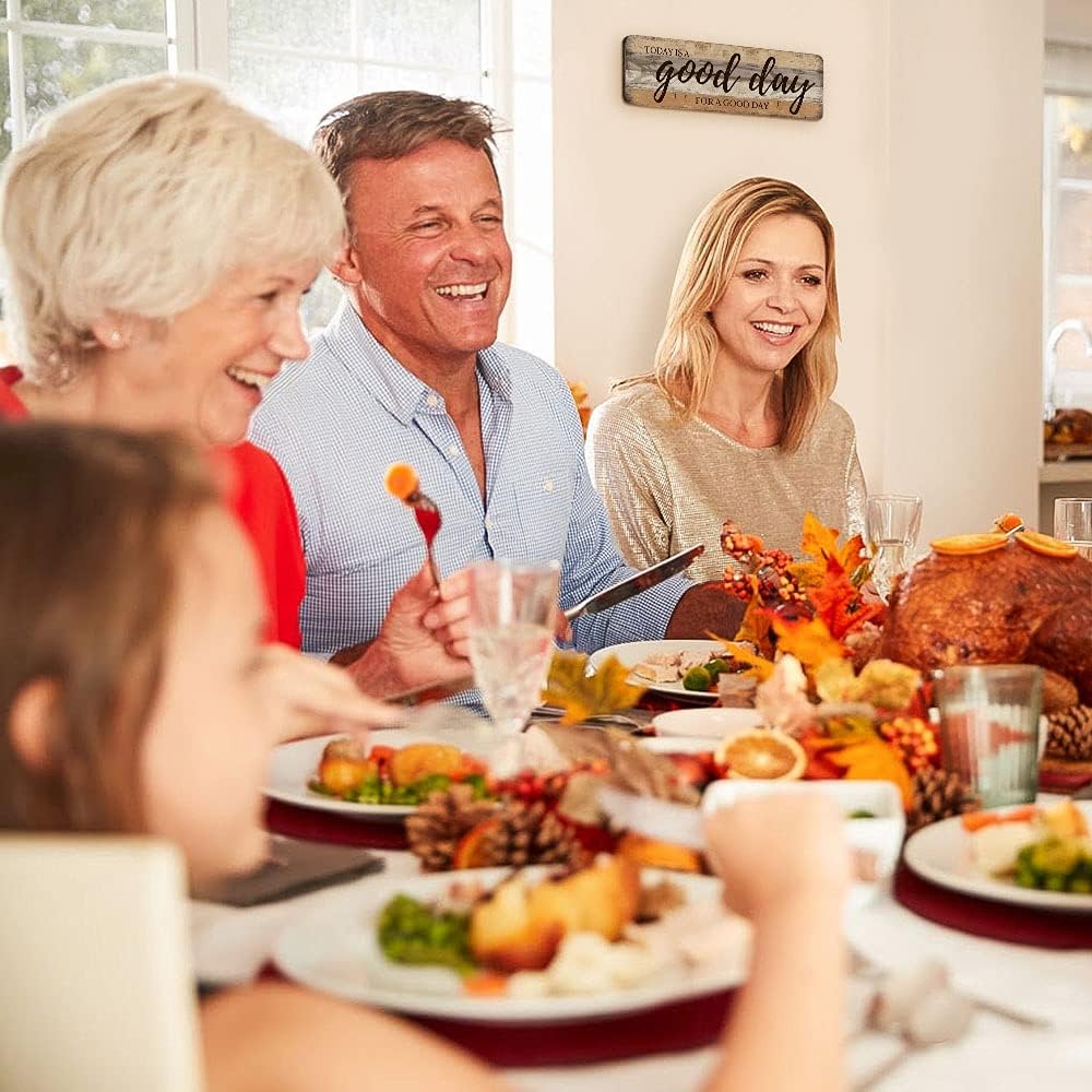 Inspirational Wall Art - Today is A Good Day for A Good Day - Decorative Hanging Wood Wall Plaque Sign Farmhouse Wall Art 16x5 Inches