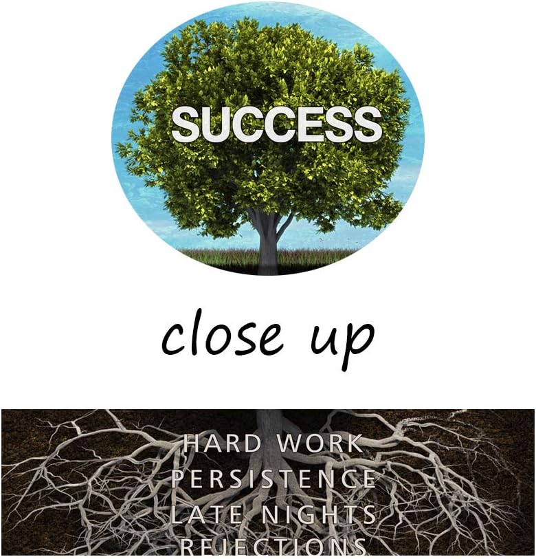 Inspirational Wall Art Success Tree Pictures Inspiration Decoration Motivation Inspire Entrepreneur Quotes Canvas Painting Framed Prints Modern Artwork Home Decor for Office Living Room (28" Wx44 H)