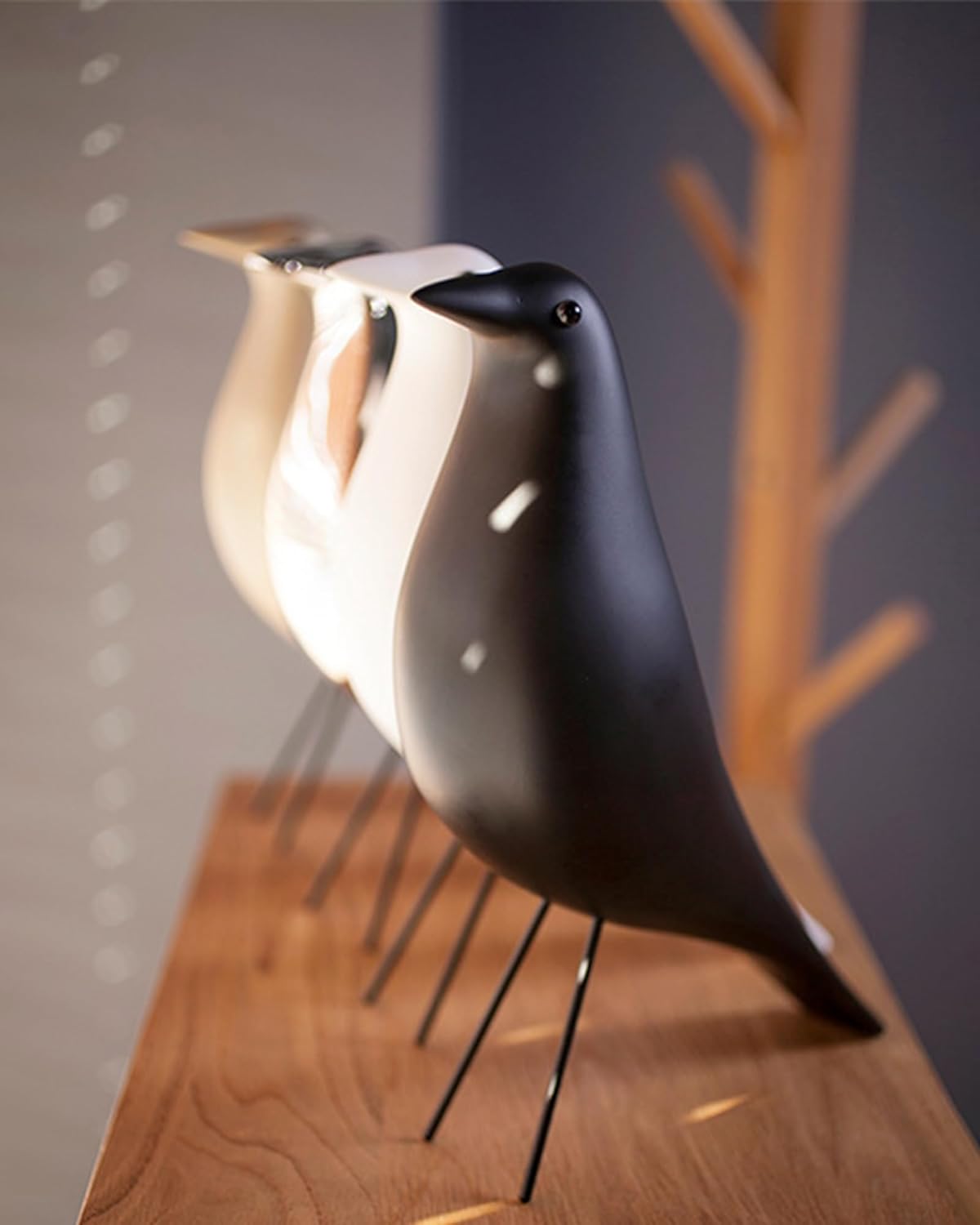 Mid Century Modern Bird Figurines - Decorative Sculptures for Living Room, Shelf, Mantle, TV Stand, Tabletop, Nightstand, Office, Kitchen - Unique Home Decor & Gifts for Bird Lovers