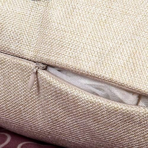 Fashion Cosmetics Pink Hand Drawn Female Shoes Lipstick Perfume Farmhouse Style Decorative Throw Pillow Cover Cushion Case for Sofa Couch Housewarming Present Home Decor Cotton Linen 18" x 18" Inch