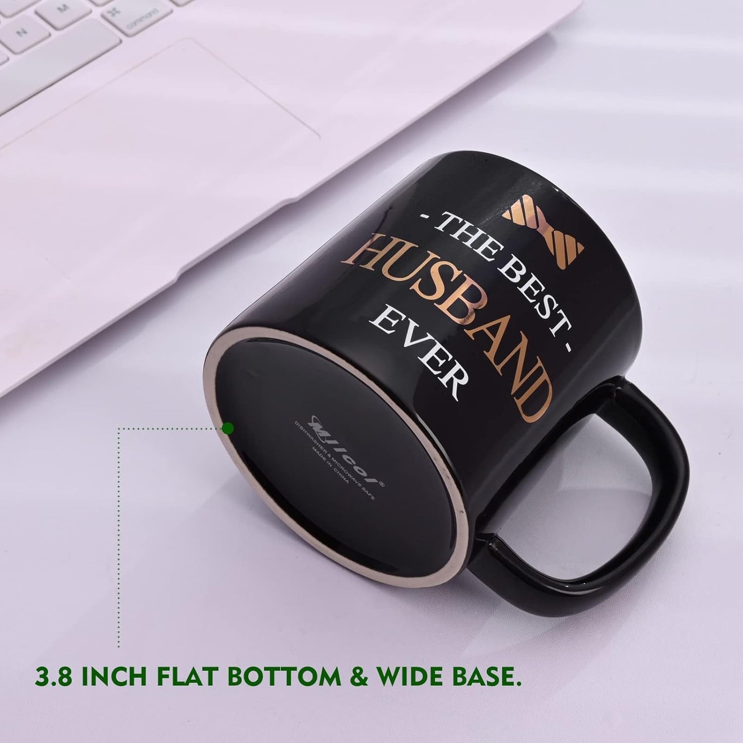 Miicol Funny Coffee Mug 16 oz, Large Ceramic Tea Mug, Gift Idea for Men, Husband, Cute Office Coffee Cup, Black Tea Cup, Unique Gift for Birthday, Christmas