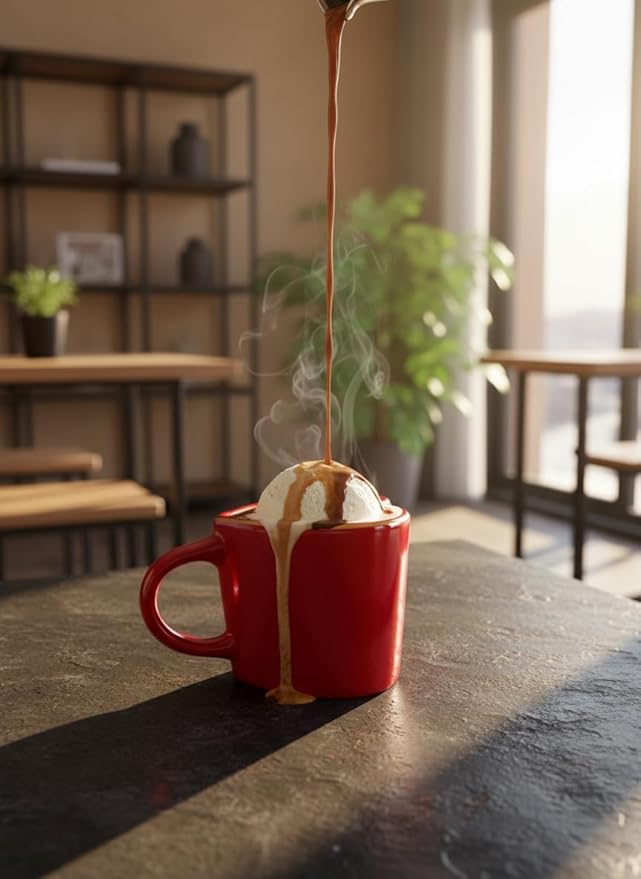 15.5 oz Large Heart Mug with Gold Heart Spoon – Romantic Stoneware Coffee Cup, 460ml Holiday Drinkware, Christmas, Anniversary, Birthday Gifts for Couples, Her, Boyfriend, Girlfriend