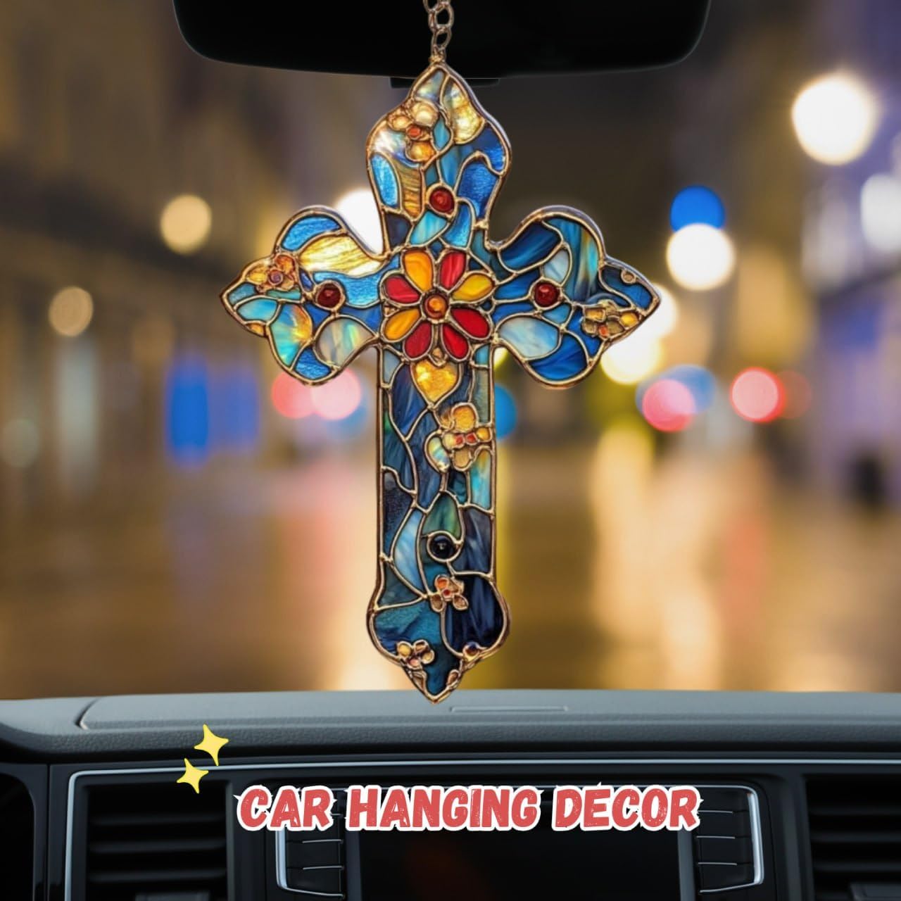 Galaxy Night Window Hanging Suncatcher Faux Stained Hummingbirds and Flowers for Women Elegant Home Wall Decor Sun Catchers Indoor Windown Suncatchers Windows Garden