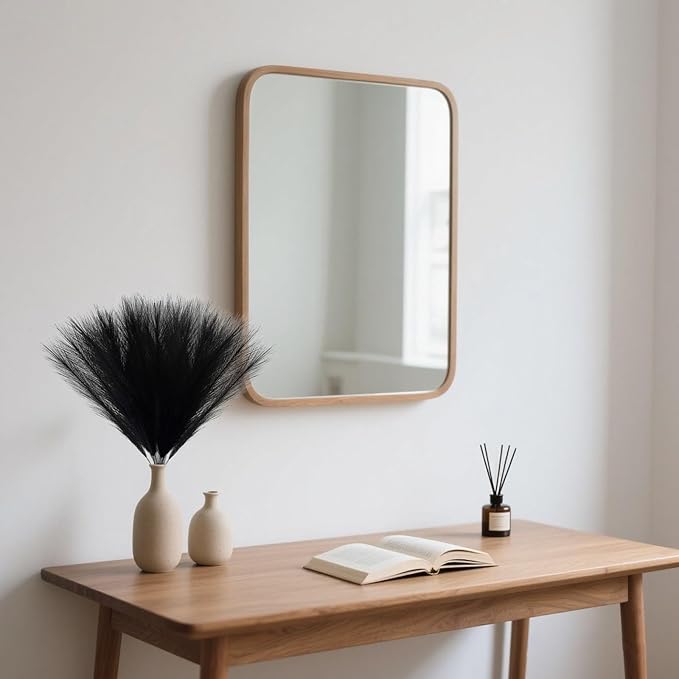 30 Pcs Black Faux Pampas Grass, 17 Inches Artificial Pampas Grass Bulk, Short Fluffy Faux Pompas for Vase Filler, Home Boho, Wedding Anniversaries, Baby Shower Decoration