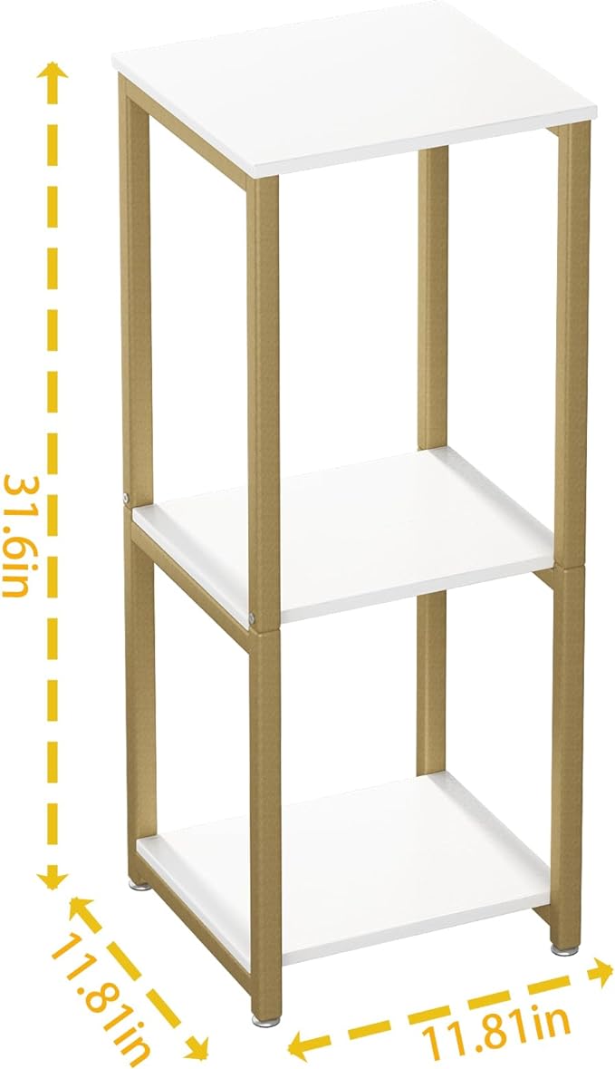 Plant Stand Indoor Corner Tall 3 Tier Metal Modern Flower Storage Plant Shelf Holder for Living Room Balcony Garden,Gold (3 Tier-Gold)