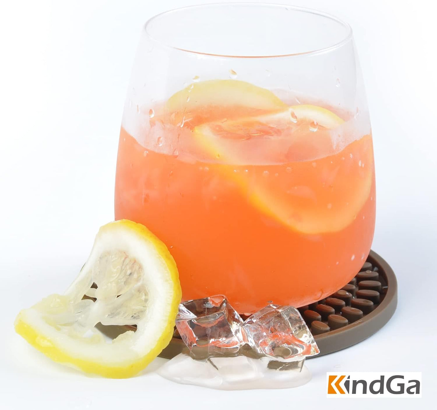 Colorful Coasters for Drinks Absorbent, Rubber Drink Coaster Set, Silicone Rainbow Coasters for Kids Coffee Table Desk, 4.3 Inch Oval Shape Deep Tray Pot Holder Trivet (Set of 6)