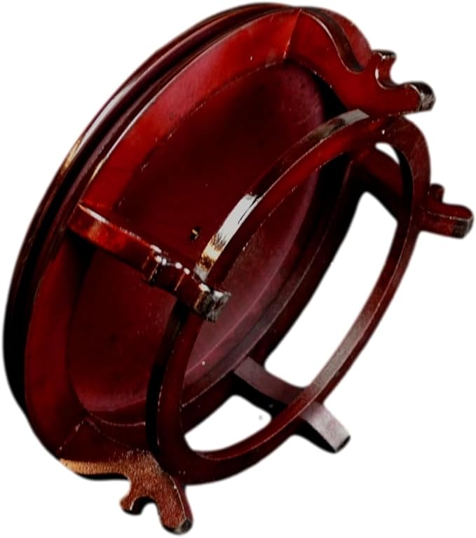 Wooden Fishbowl Display Vase Pot Planter Stand Plant Pot Display Stand (16")