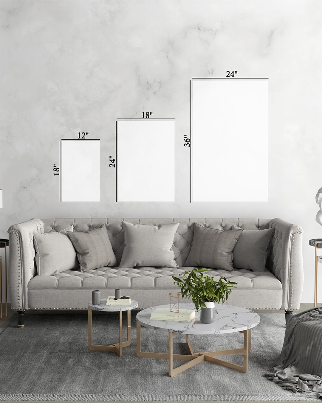 GoForArt Inspirational Canvas Wall Art, Motivational Animal Success Words Motto Office Bedroom Poster Print, Modern Lion Positive Dorm Room Wall Decor 12x18in