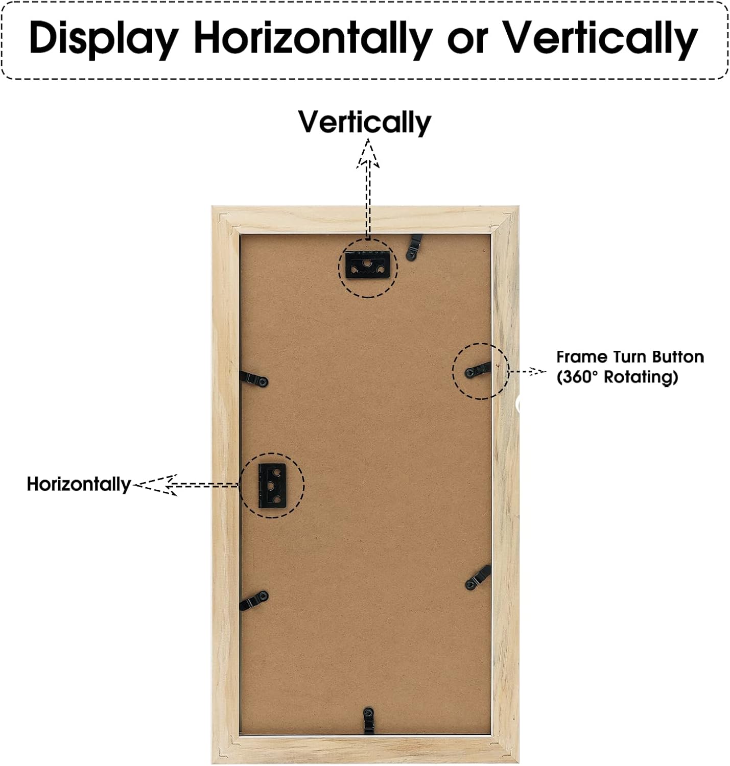 Golden State Art, 7x14 White Photo Wood Collage Frame with Mat Displays (3) 4"x6" Pictures (Wood - White with White Mat)