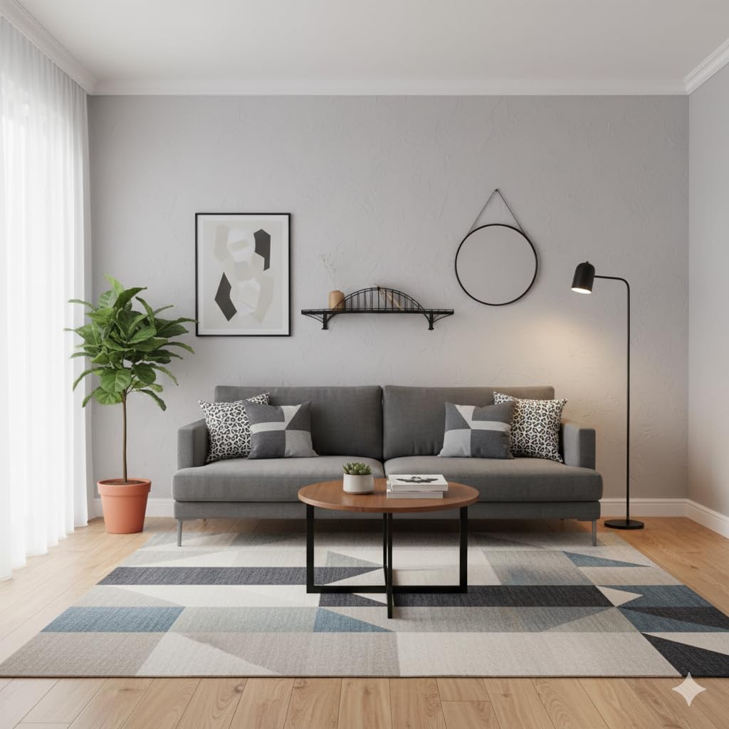 Metal Bridge Shelf – Iron Floating Shelf for Wall or Desk Use – Decorative Storage Rack for Books, Plants & Home Decor – Wall-Mounted or Tabletop Display (Loftesnes Black)