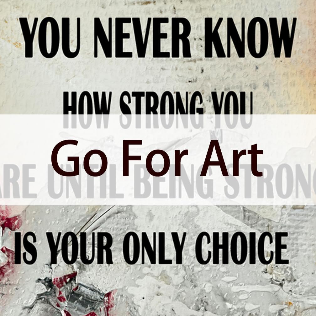 GoForArt Motivational Canvas Wall Art, Famous Quote Inspirational Prints Wall Decor, Motivational Poster for Office Living Room, Bedroom Dining Room Artwork Home Decoration 12x18in