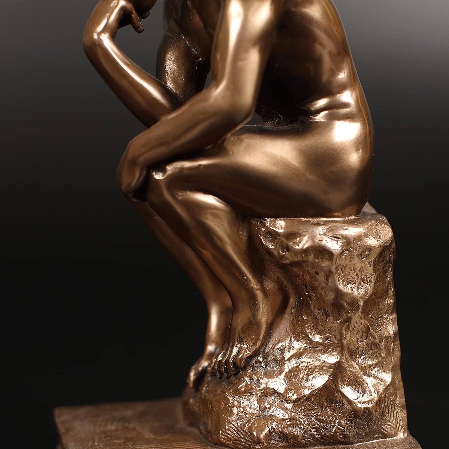 Magicsculp-The Thinker Statue Bookends in Premium Cold Cast Bronze- 7.48-Inch Museum Grade Collectible Figurine (Small-Bookends)