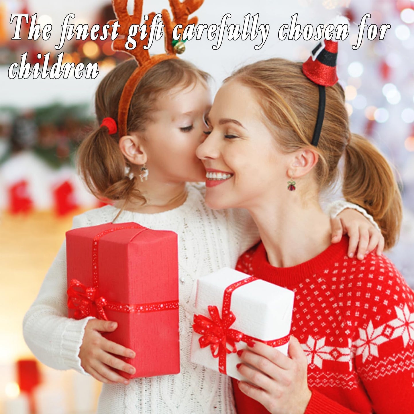 EWJRNSF 6 PCS 5D Diamond Painting Coasters Kits with Holder, Small Diamond Art Kits for Adults Beginners Diamond Dots Arts and Crafts Gems Supplies Item Christmas Style