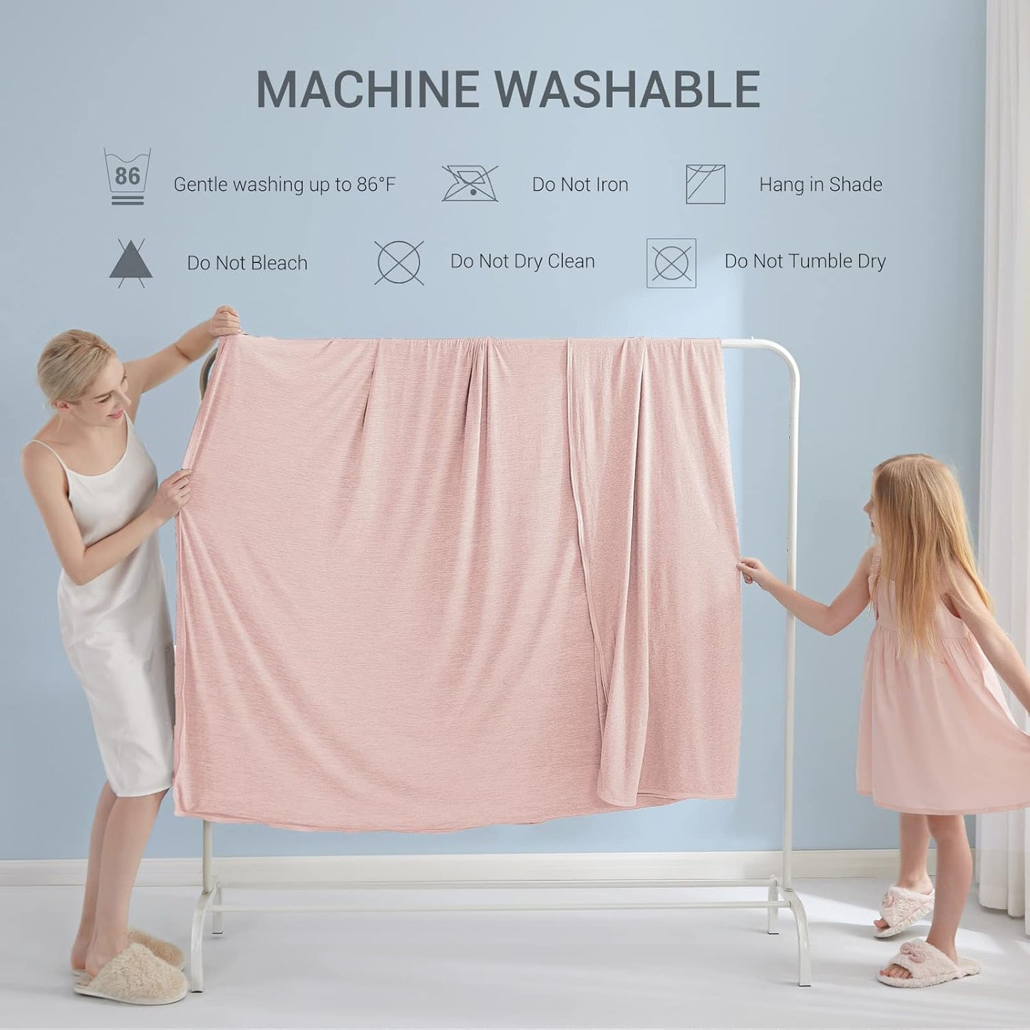 Marchpower Arc-Chill Cooling Blanket for Hot Sleepers Queen Size, Double-Sided Design Japanese Cooling Fiber Absorbs Body Heat, Lightweight Soft Cold Blanket for Summer Sleeping Bed