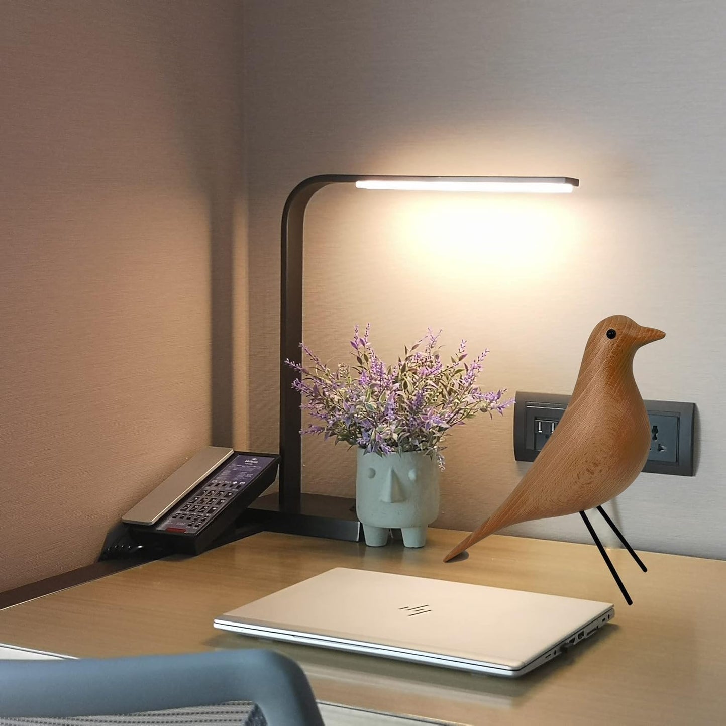 Mid-Century Wood Bird Home Decor - Modern Style Birds Ornaments for Living Room Office Desk Decoration(Wood)…