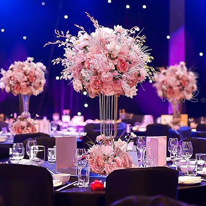 Wedding Centerpieces Display Stand - 2 Pcs 23.6in/60cm Tall Flower Holder Artificial Arrangement Flower Stand Vases,Wedding,Anniversary,Events,Home Decor