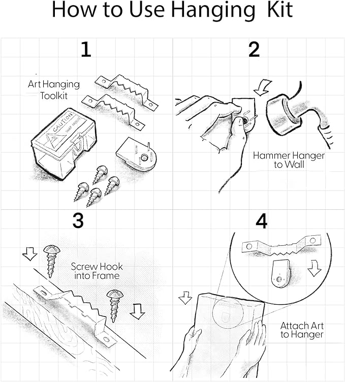 SIGNFORD Framed Canvas Print Wall Art Set Geometric Mid-Century Plant Collage Abstract Shapes Illustration Modern Art Decorative Nordic Nature for Living Room, Bedroom, Office - 16"x24"x2 Natural