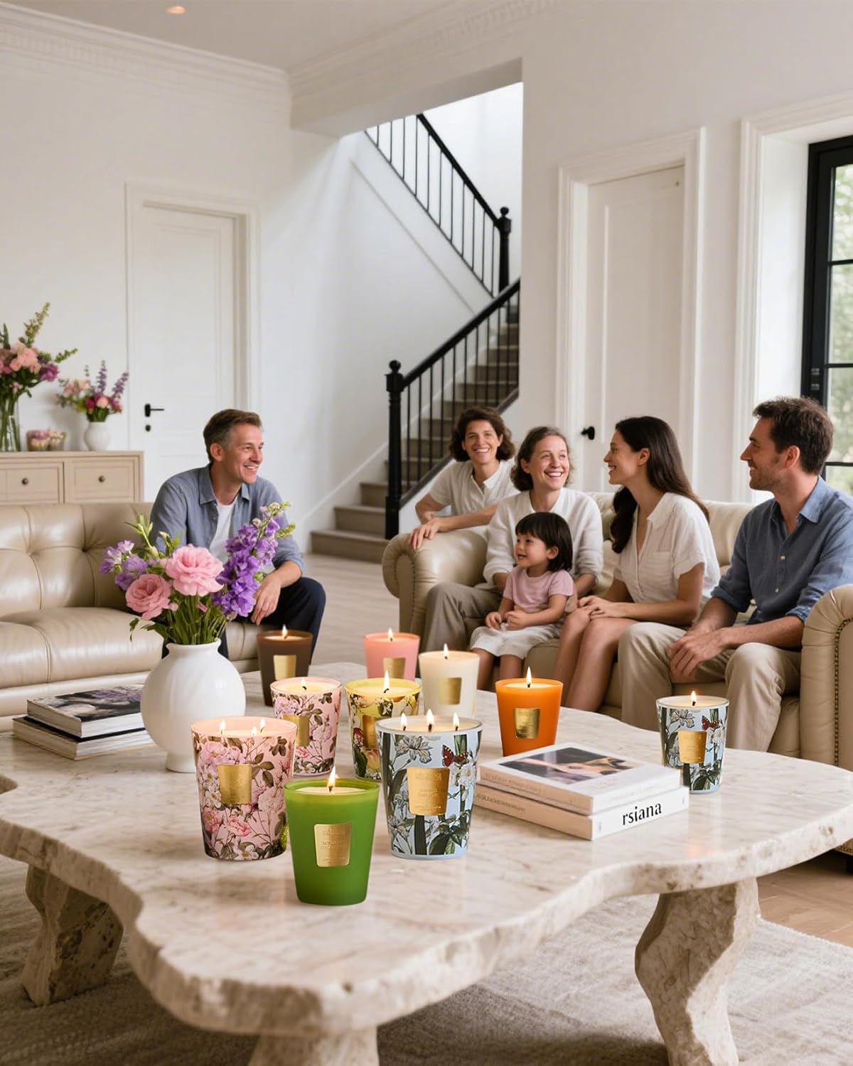 M&SENSE Eucalyptus Cedarwood Scented Natural Soy Wax Candle, 14.1oz 60 Hours Long Lasting Slow Burning, Aromatherapy Candle for Stress Relief Home Decor