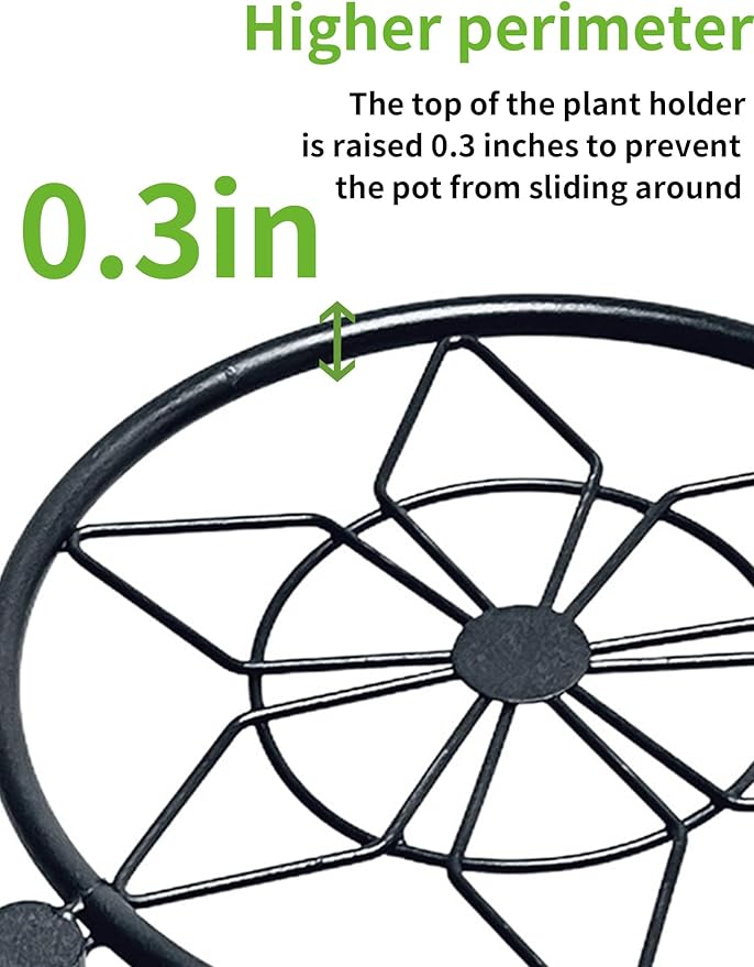 Plant Stand 5 Tier Indoor Metal Flower Shelf for Multiple Plants Corner Tall Flower Holders for Patio Garden Living Room Balcony Bedroom Black Diamond