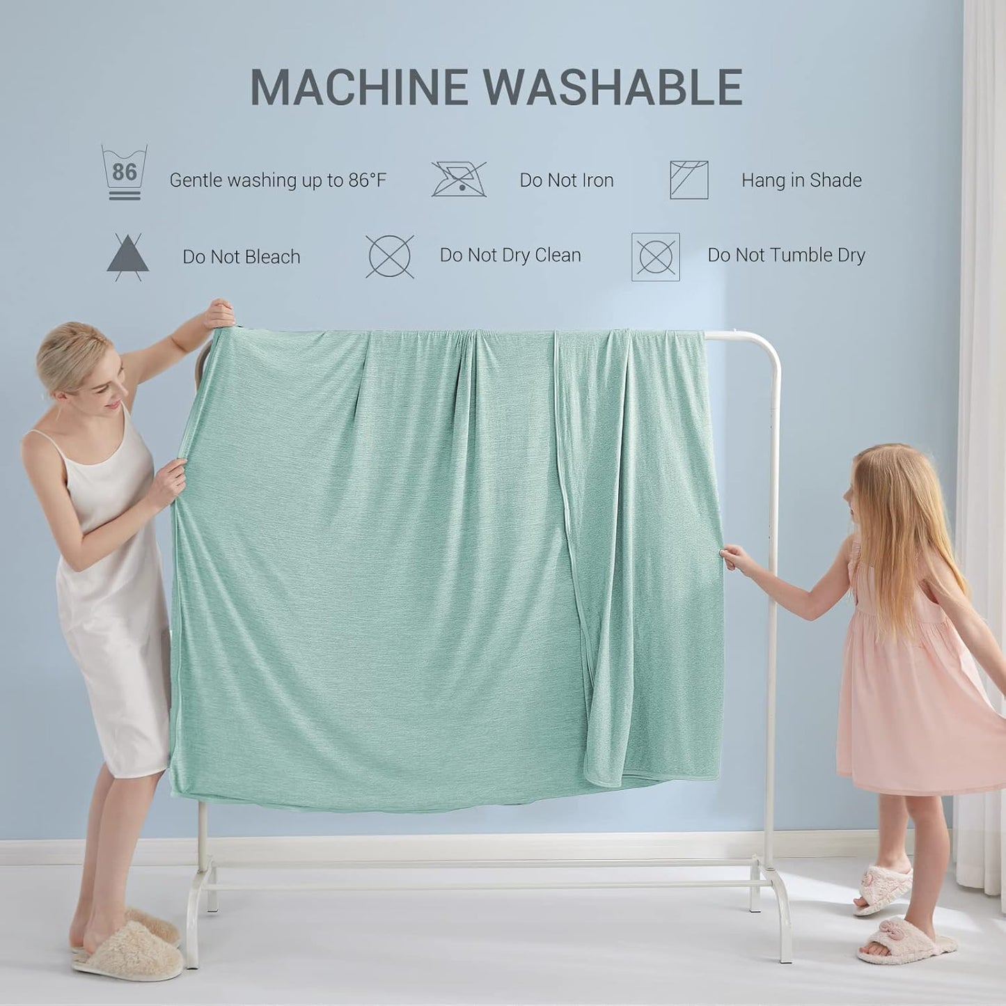 Marchpower Arc-Chill Cooling Blanket for Hot Sleepers Queen Size, Summer Blanket with Double-Sided Design, Japanese Cooling Fiber Absorbs Body Heat, Lightweight Soft