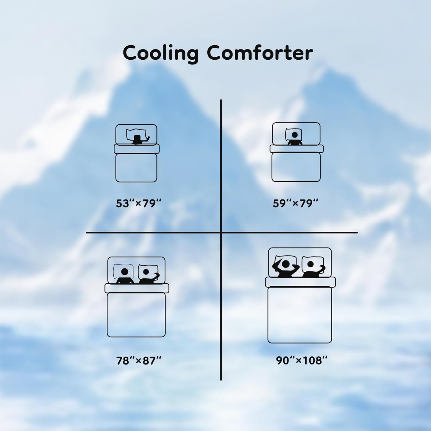 Cooling Blanket Twin Summer Comforter for Hot Sleepers, Silky-Soft & Cool Fiber, Double-Sided Cold Blanket for Night Sweats, Single Size All-Season Comfort, 60" x 80", Sage Green