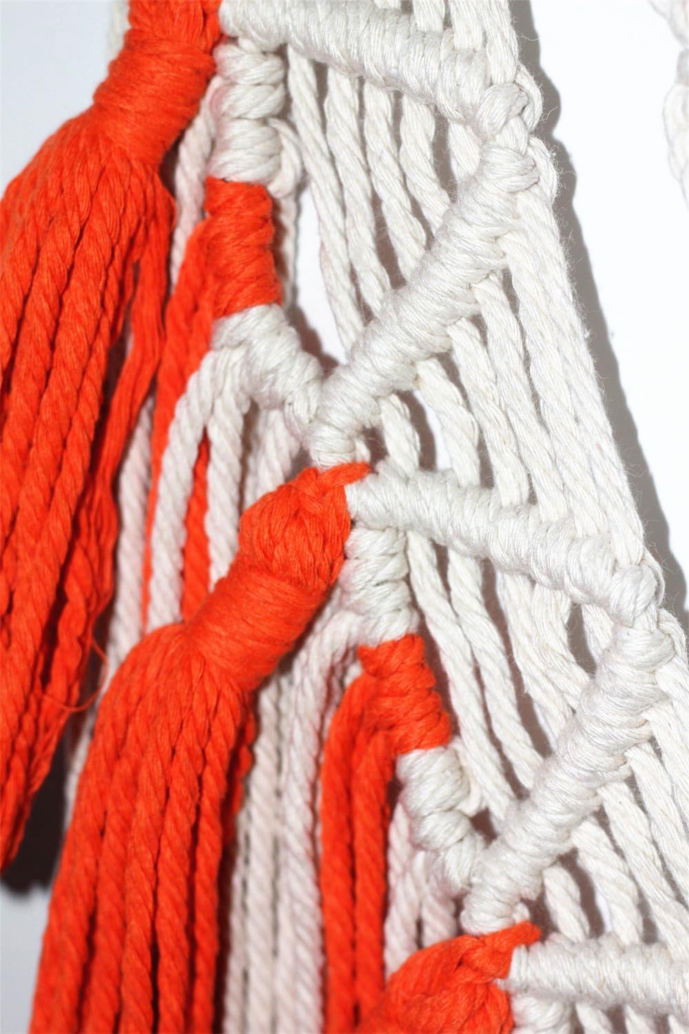 BMIDRUT Macrame Woven Wall Hanging Tapestry Boho Wall Art Handmade Macrame Tapestry for Wedding Bedroom Living Room Background Wall 17x30 Inch