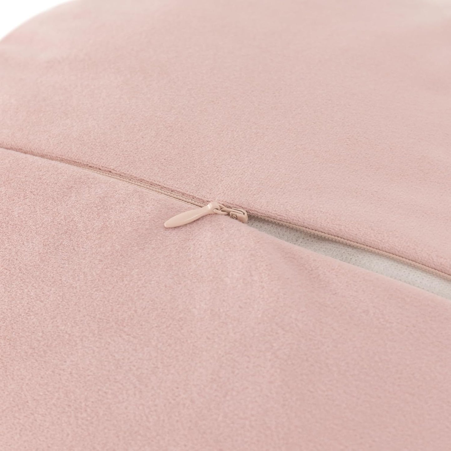 JWH Handmade 3D Flower Throw Pillow Covers Aesthetic Decorative Round Dahlia Accent Pillow Cases Soft Velvet Pillowcase Stereo Cushion for Bed Couch Bedroom Decor Sham 14 Inch Dusty Pink