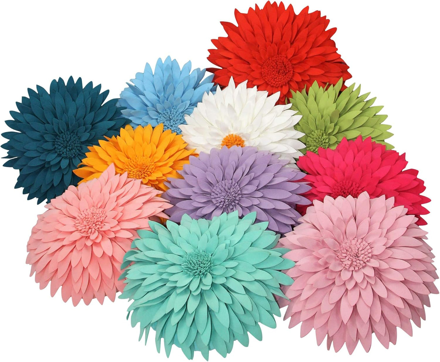 Contempo Lifestyles 3D Daisy & Sunflower Decorative Pillow - Couch & Bed Flower Shaped Pillow (14.5" Flower, 13" Pillow with Insert, Burgundy)