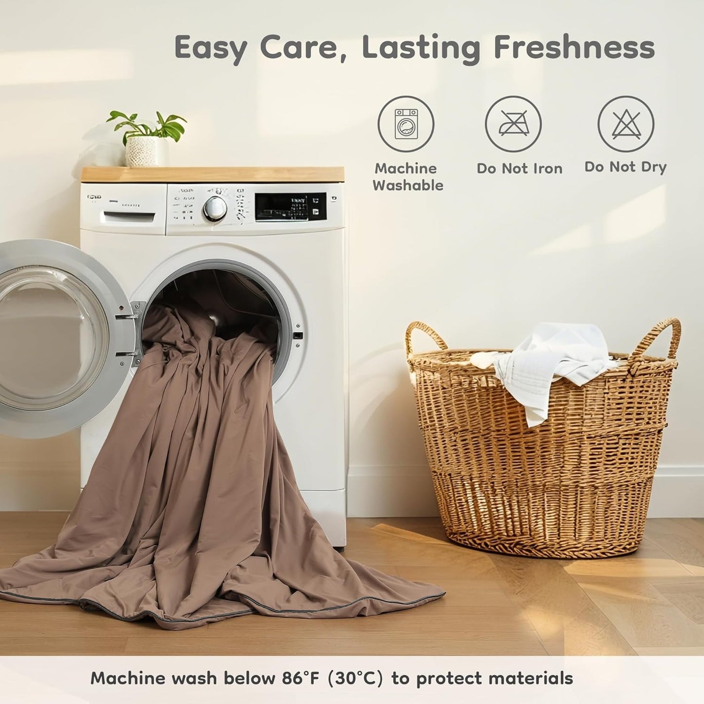 Cooling Blanket Twin Size for Hot Sleepers, Silky-Soft & Cool Fiber, Double-Sided Cold Blanket for Night Sweats, Single Size All-Season Comfort, 60" x 80", Terracotta