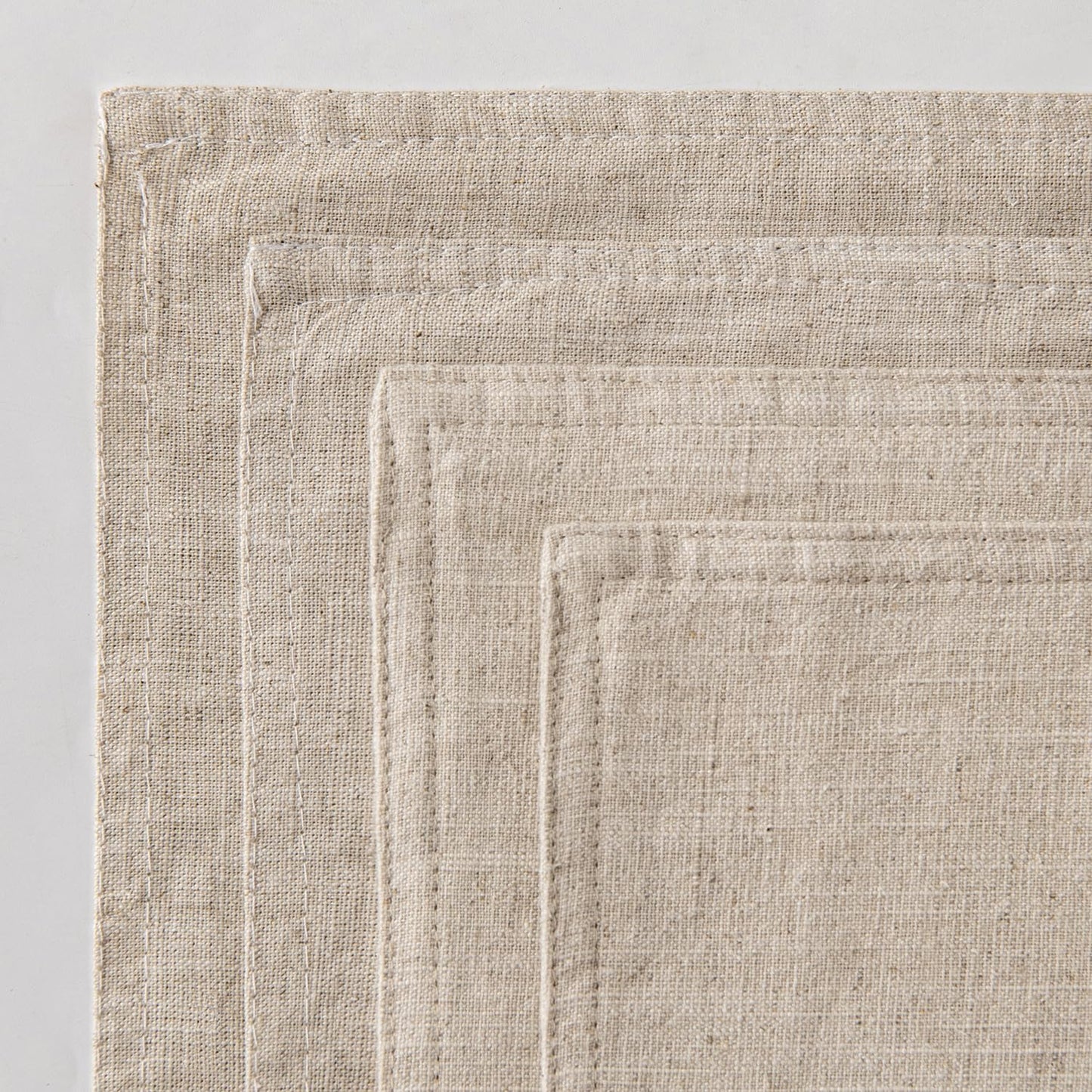 MIULEE Beige Linen Pillow Covers Pack of 4 Decorative Natural Solid Throw Pillow Covers Soft Accent Boho Farmhouse Couch Pillowcases Modern Home Decors for Living Room Bed Sofa 20x20 Inch