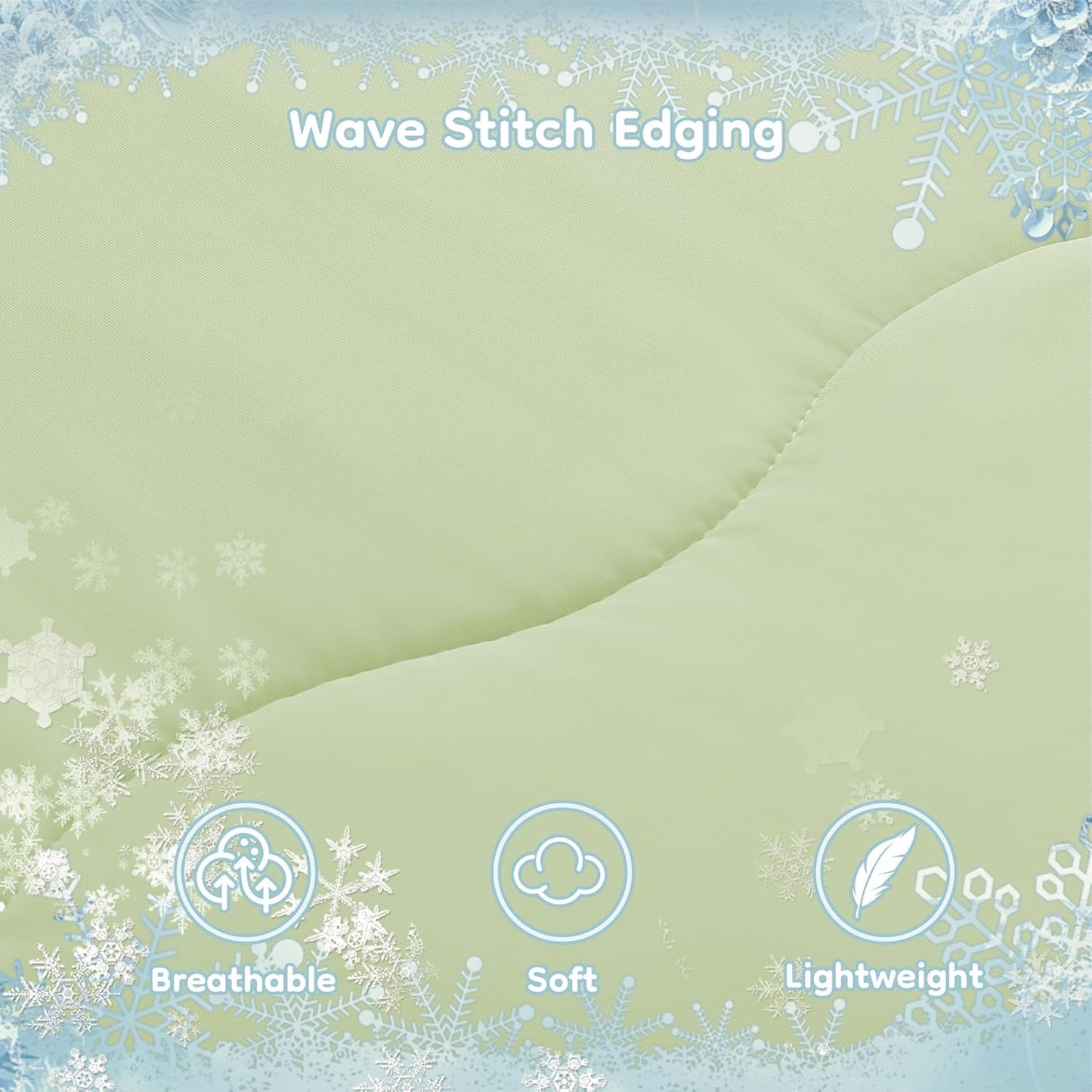 Cooling Comforter Summer Blanket for Hot Sleepers, Ultra-Cool & Breathable, All Season Comfort, Double-Sided Cold Blanket for Night Sweats, Queen Size 78" x 90", Mint Green & Light Grey