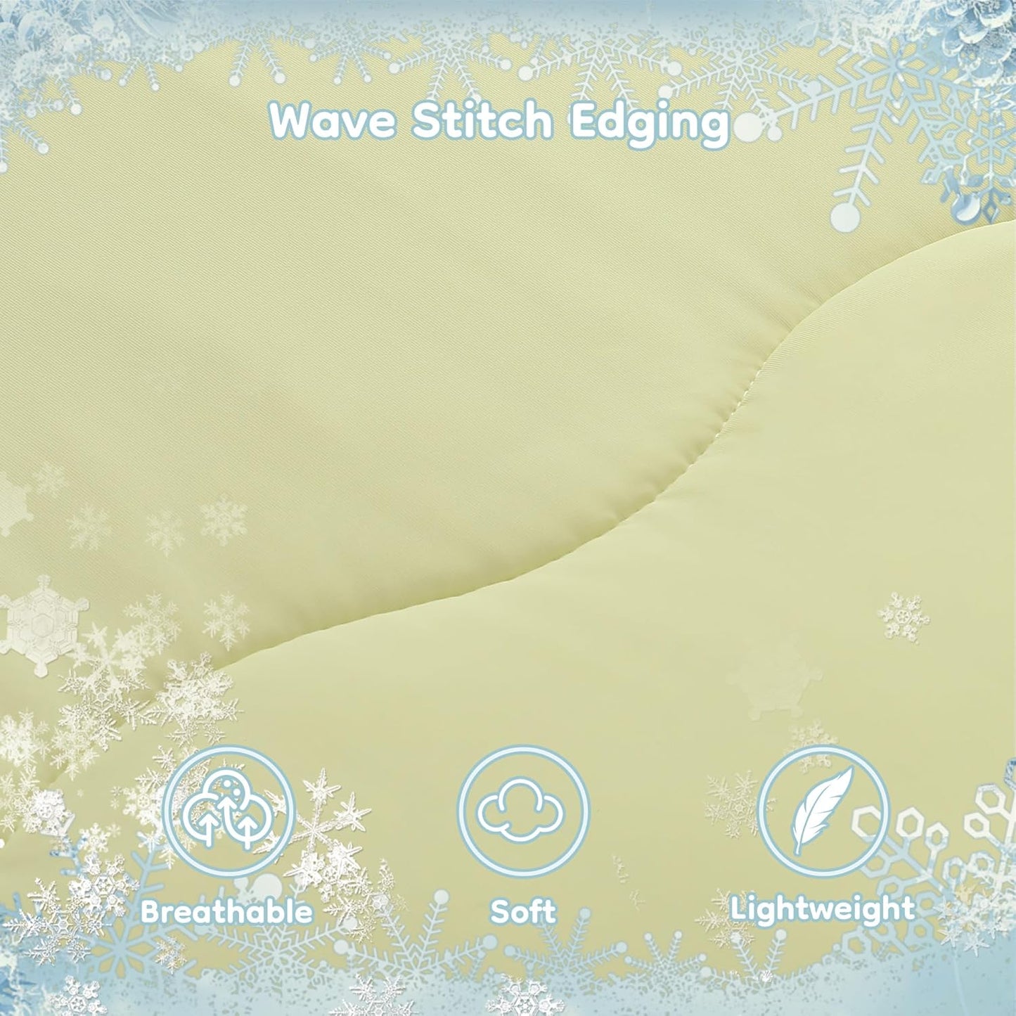 Cooling Comforter Summer Blanket for Hot Sleepers, Ultra-Cool & Breathable, All Season Comfort, Double-Sided Cold Blanket for Night Sweats, Queen Size 78" x 90", Yellow & Light Blue