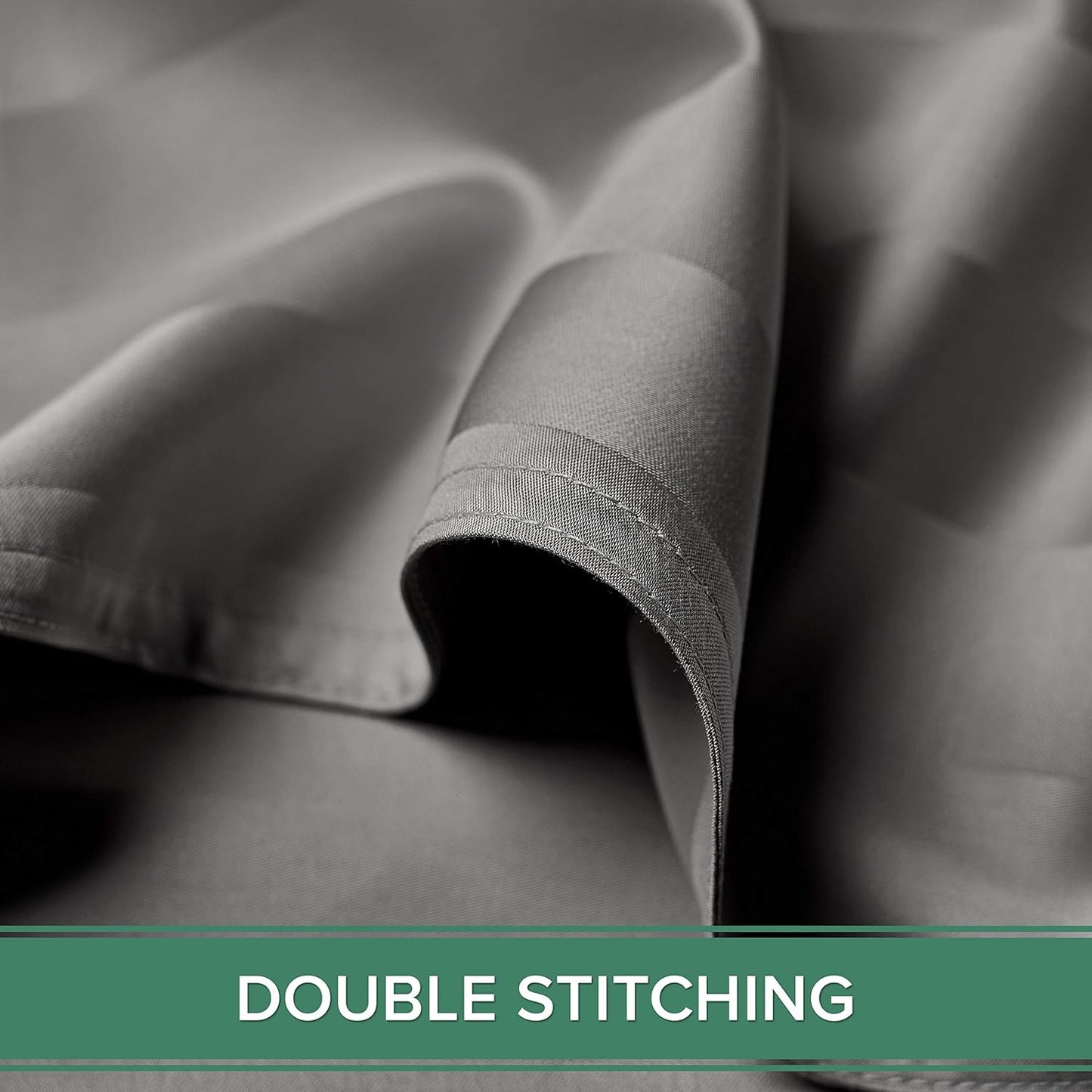 Full Sheets by Pure Bamboo, Genuine 100% Organic Viscose Derived from Bamboo Bed Sheet Set, Luxuriously Soft & Cooling, Double Stitching, Lifetime Quality Promise (Full, Jacquard Stone)