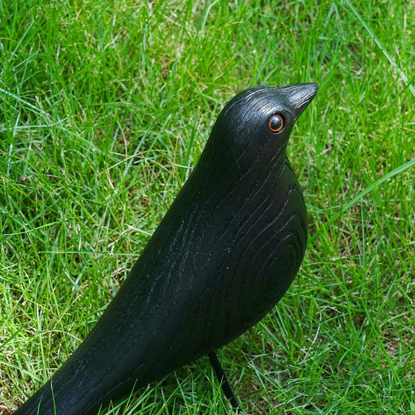 Mid Century Home Decor, House Bird, Adornment Office Home Decor, Desk Dove Ornament, Arts Pigeon Gifts, Replica Sculpture(Woodgrain, Black)