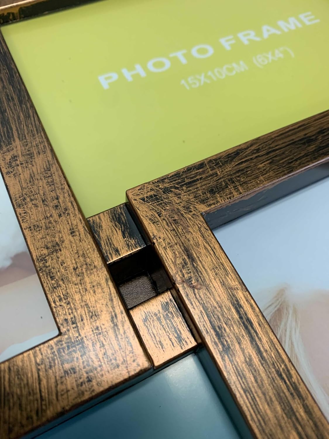 Jerry & Maggie 12 Opening Collage Picture Frame, Multi Picture Frame for Wall, 4x6 Inches, Plastic Wall Picture Frames for Living Room, No Assembly, Golden