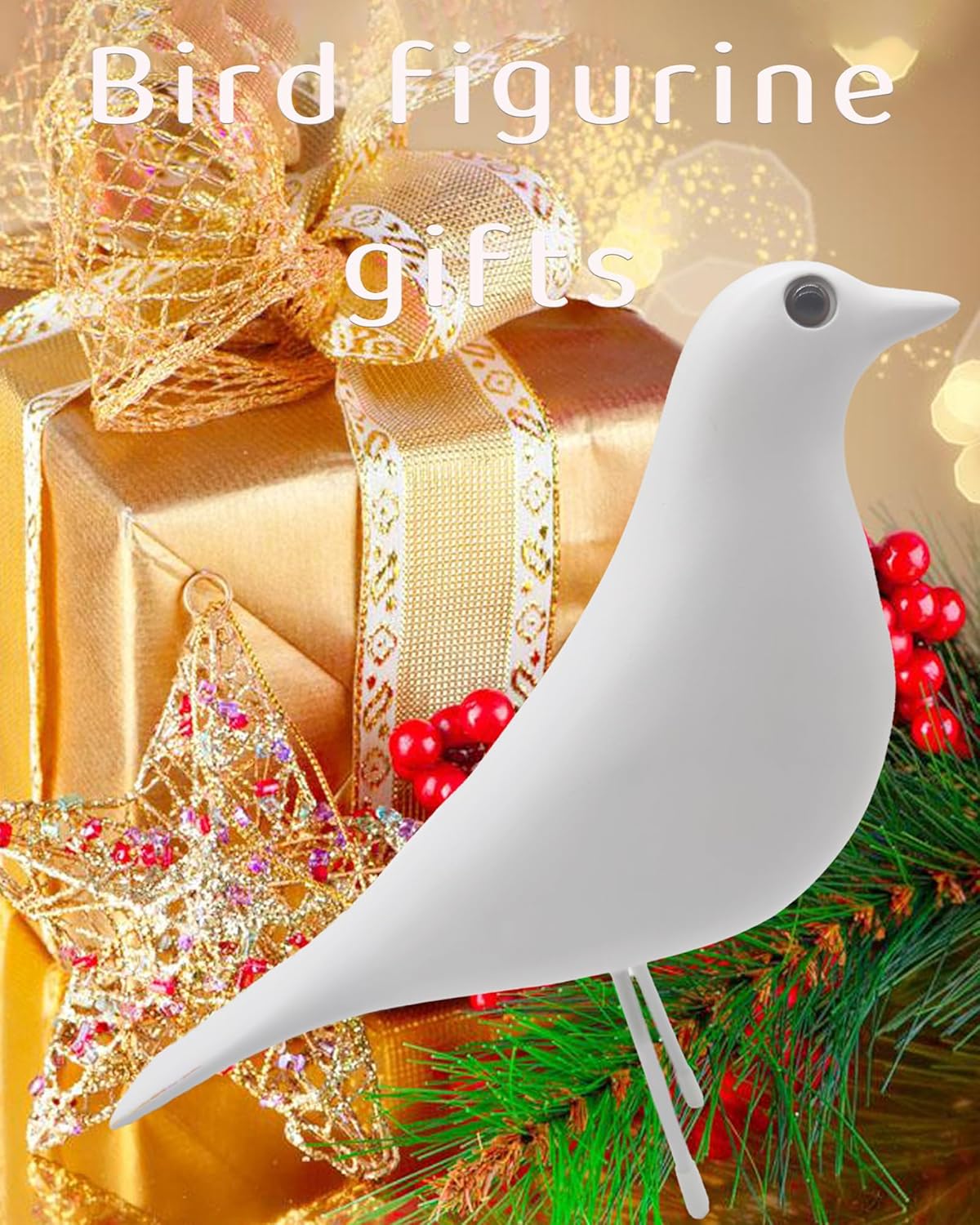 Mid Century Modern Bird Figurines - Decorative Sculptures for Living Room, Shelf, Mantle, TV Stand, Tabletop, Nightstand, Office, Kitchen - Unique Home Decor & Gifts for Bird Lovers