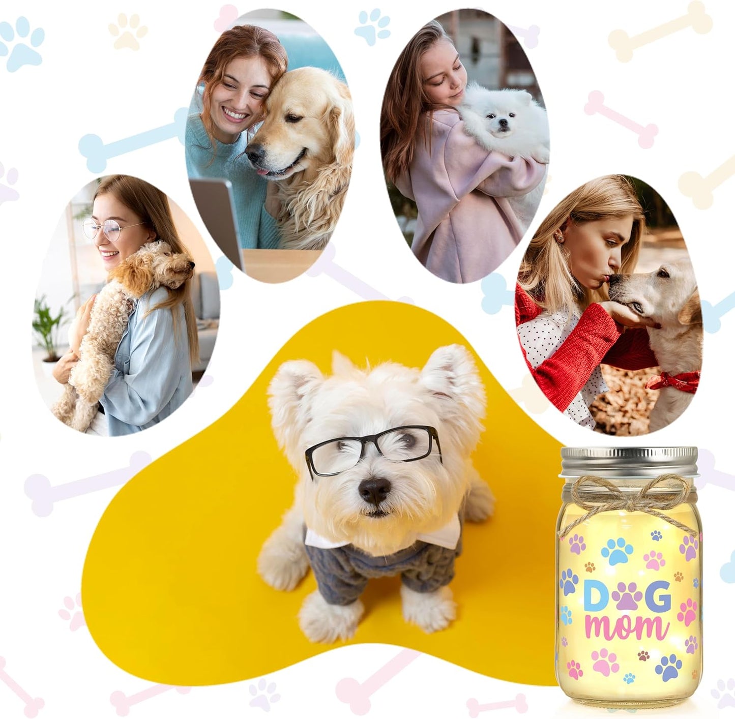 Dog Mom Gifts for Women Gifts for Dog Lovers Dogs Lovers Gift for Women Christmas Dogs Themed Gift