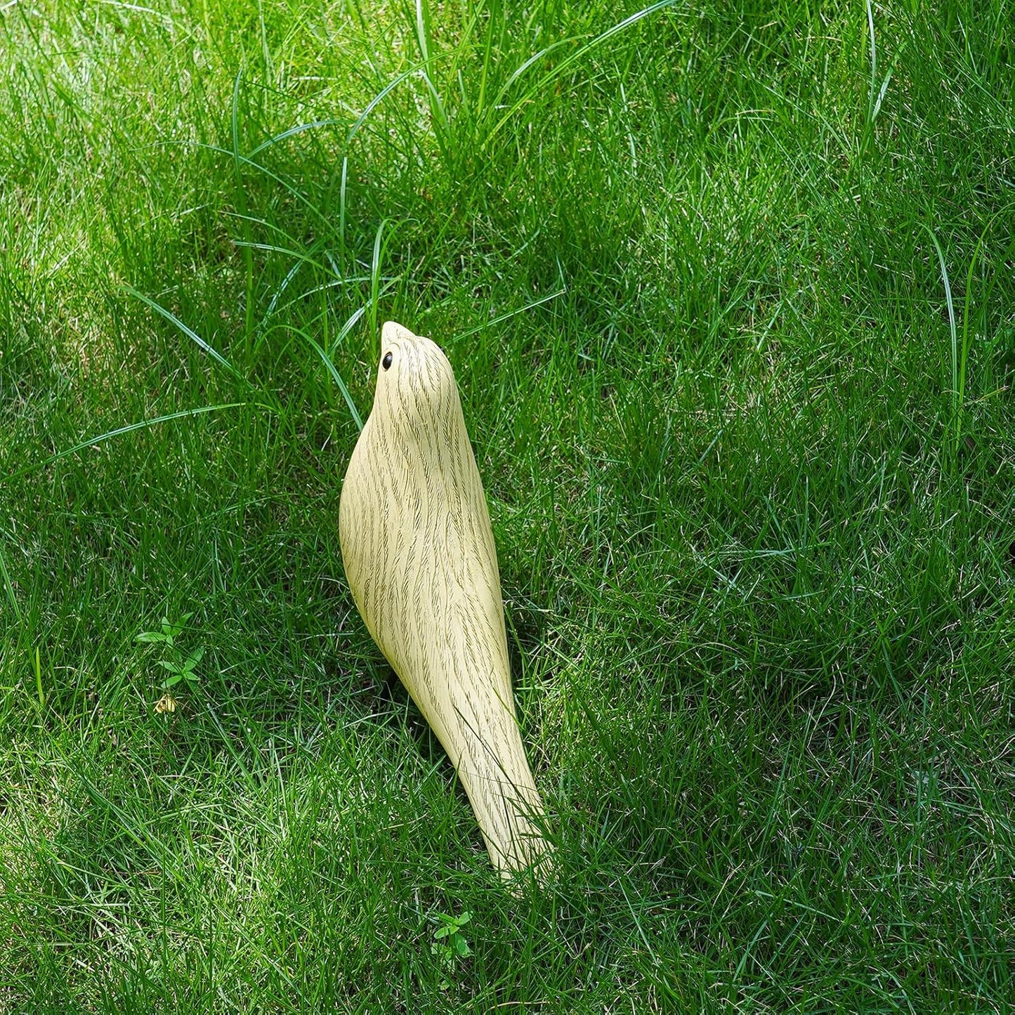 Mid Century Home Decor, House Bird, Adornment Office Home Decor, Desk Dove Ornament, Arts Pigeon Gifts, Replica Sculpture(Woodgrain, Beige)