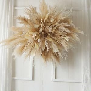1pc Bohemian Wedding Archway Flower, Corner Swag for Arch, Outdoor Wedding Backdrop, Pampas Grass Floral Arrangement