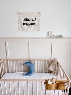 Decorative Pillow, Decorative Nursery Pillow, Playroom Décor, Cute Throw Pillows (Blue Moon)