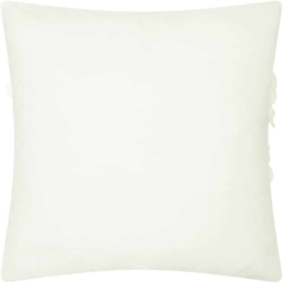 JWH Handmade 3D Flower Throw Pillow Covers Aesthetic Decorative Colorful Floral Accent Pillow Cases Stereo Pillowcase Cute Cushion for Car Bed Couch Bedroom Decor 18x18 Inch Creamy White