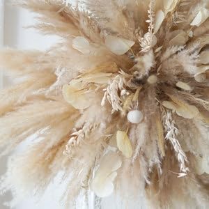 1pc Bohemian Wedding Archway Flower, Corner Swag for Arch, Outdoor Wedding Backdrop, Pampas Grass Floral Arrangement