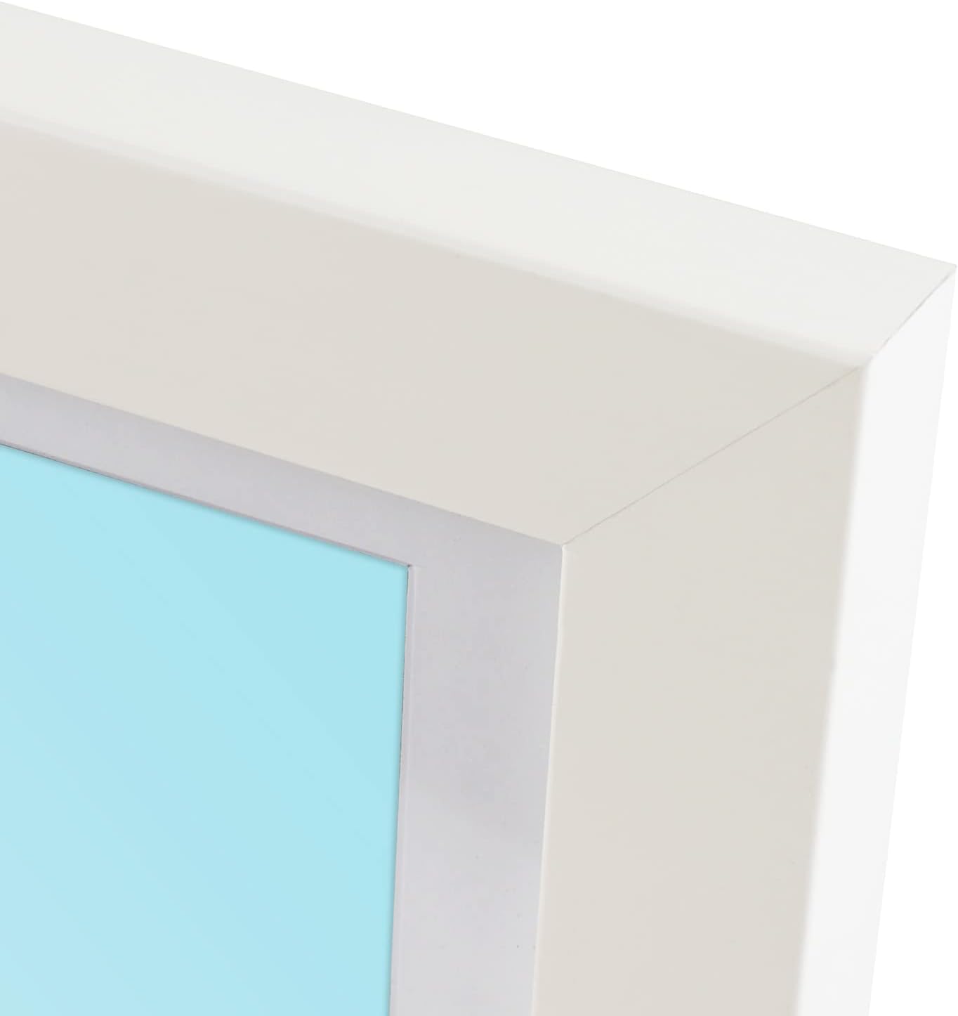 Golden State Art, 7x14 White Photo Wood Collage Frame with Mat Displays (3) 4"x6" Pictures (Wood - White with White Mat)