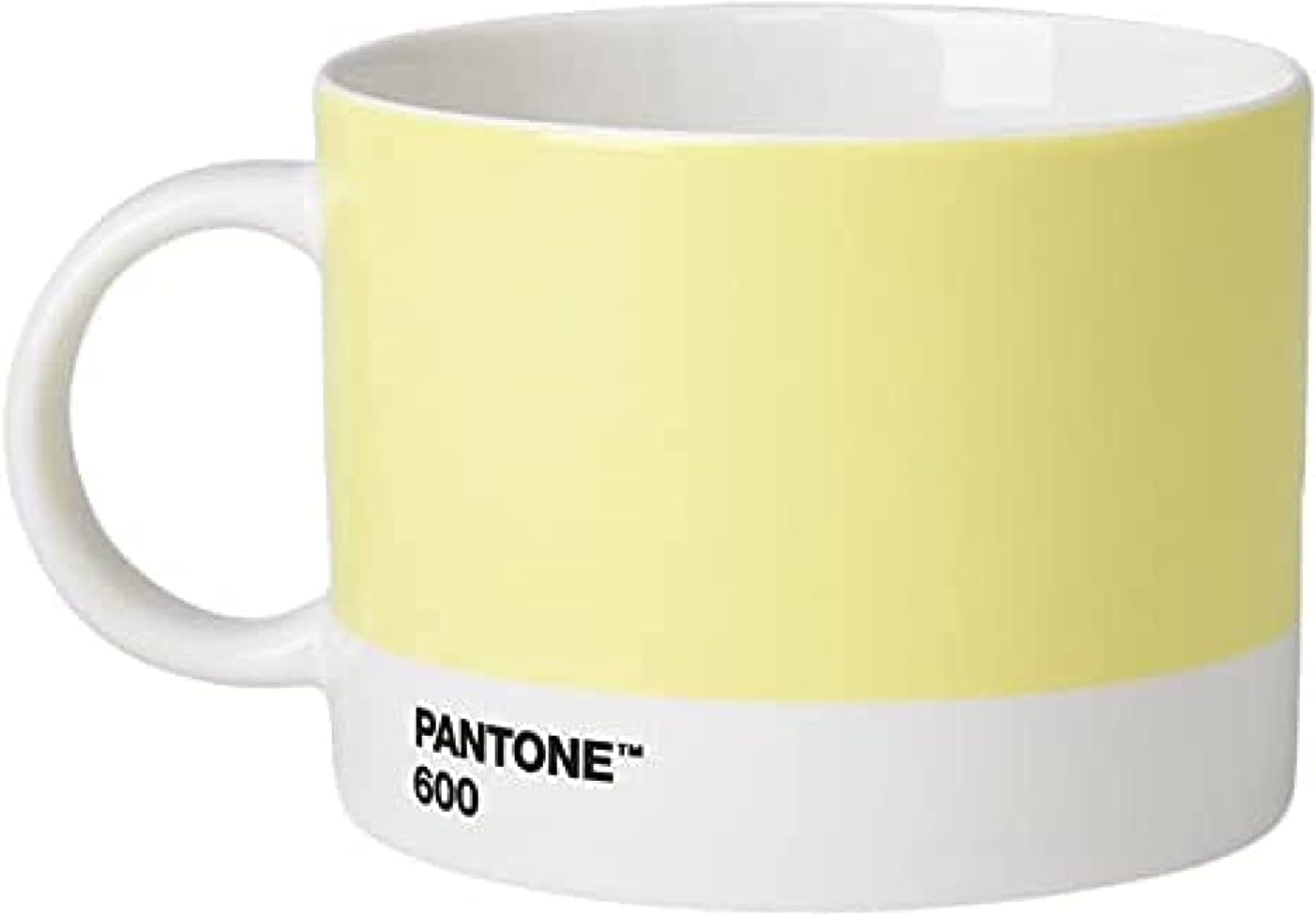Copenhagen Design Pantone Cup, Tea/Coffee Mug, fine China (Ceramic), 475 ml, Light Yellow, 600 C, Porcelain, one Size